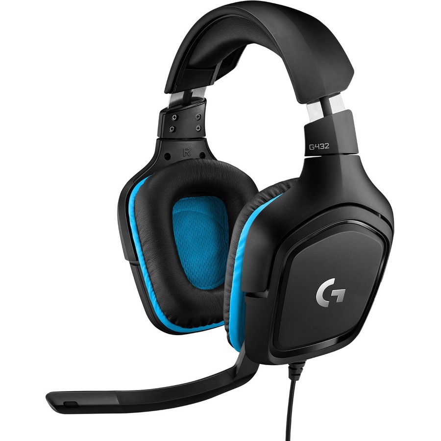 Logitech G432 Wired Gaming Headset, 7.1 Surround Sound, USB and 3.5 mm  Jack, Black 