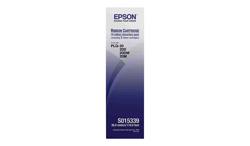 Epson - 3 - black - print ribbon