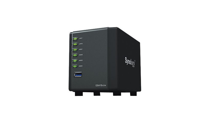 Synology DiskStation DS419slim Ultra-Compact 4-Bay NAS Server
