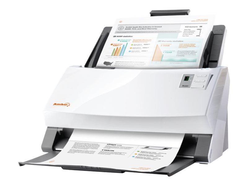 Ambir ImageScan DS340-AS Duplex ADF Document Scanner - Desktop - USB