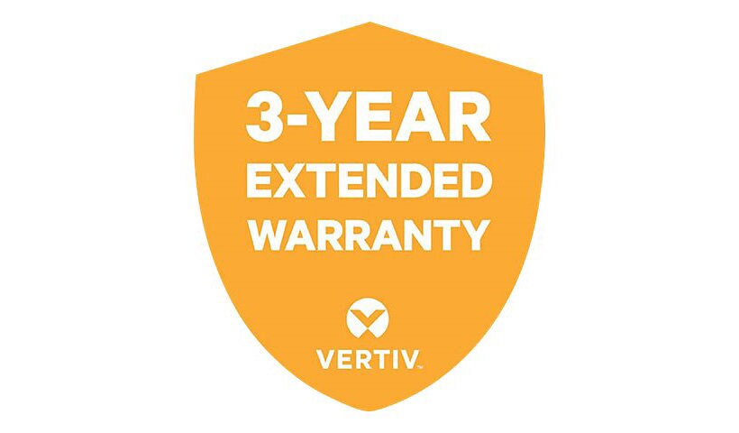 Vertiv Extended Warranty Service - contrat de maintenance prolongé - 3 années