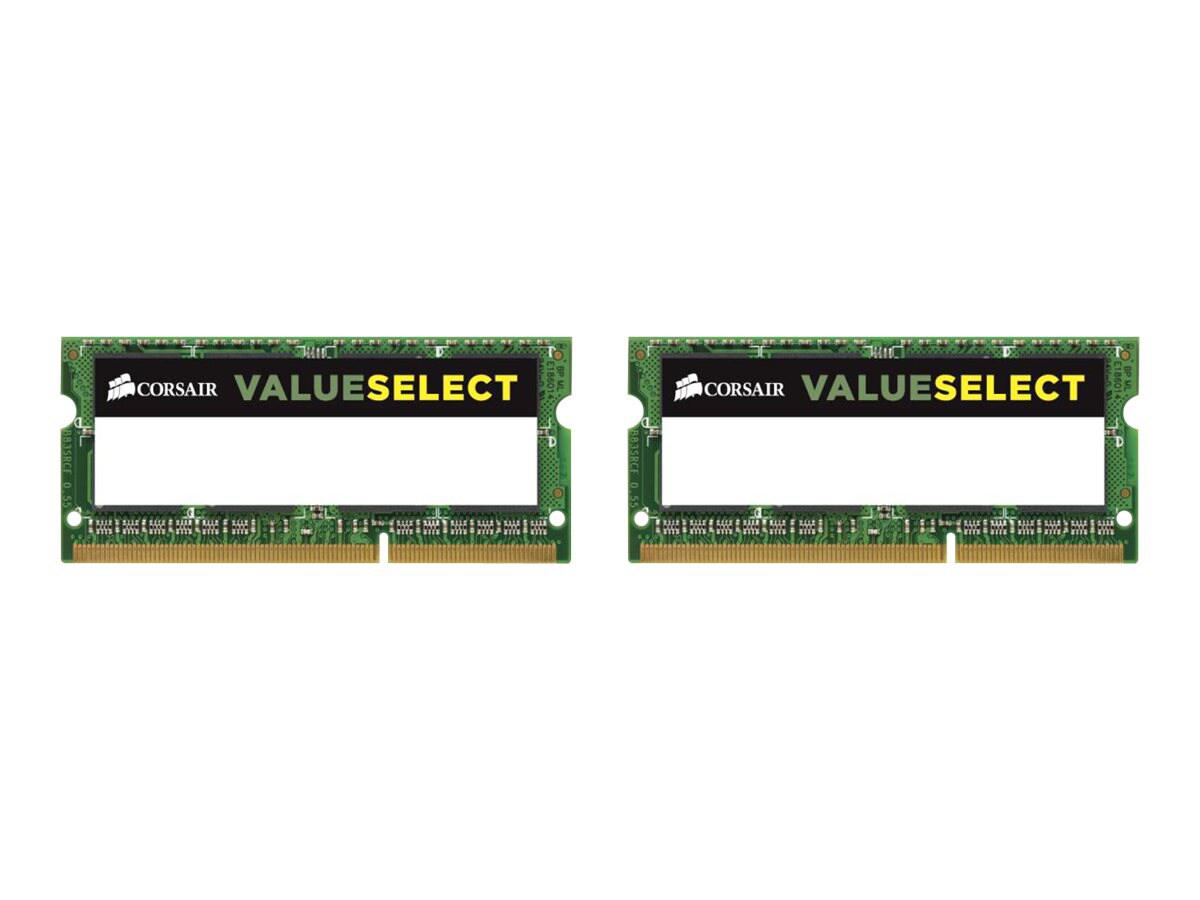 CORSAIR Value Select - DDR3L - kit - 16 GB: 2 x 8 GB - SO-DIMM 204-pin - 16