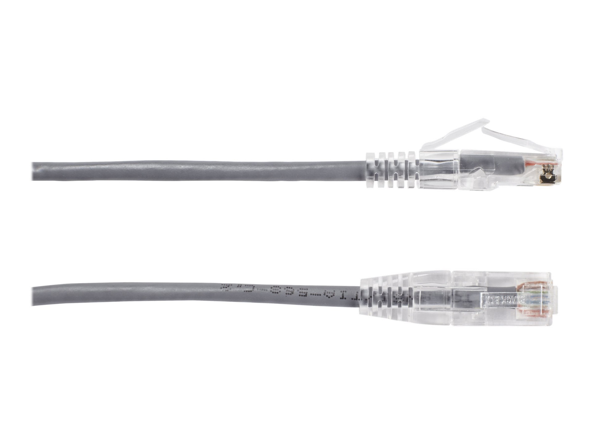 Black Box Slim-Net patch cable - 15 ft - gray