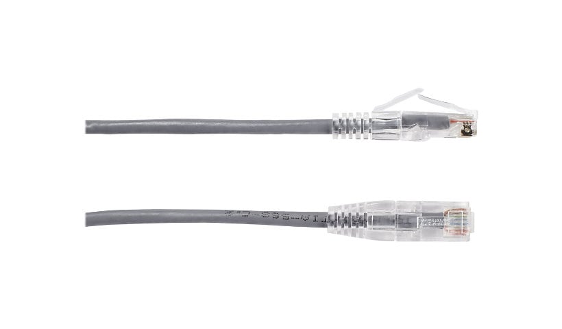 Black Box Slim-Net patch cable - 15 ft - gray