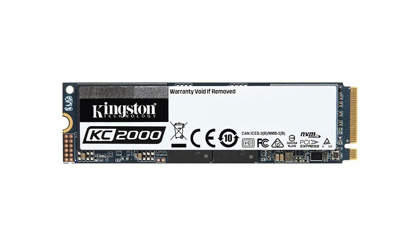 Kingston KC2000 - solid state drive - 1 TB - PCI Express 3.0 x4 (NVMe)