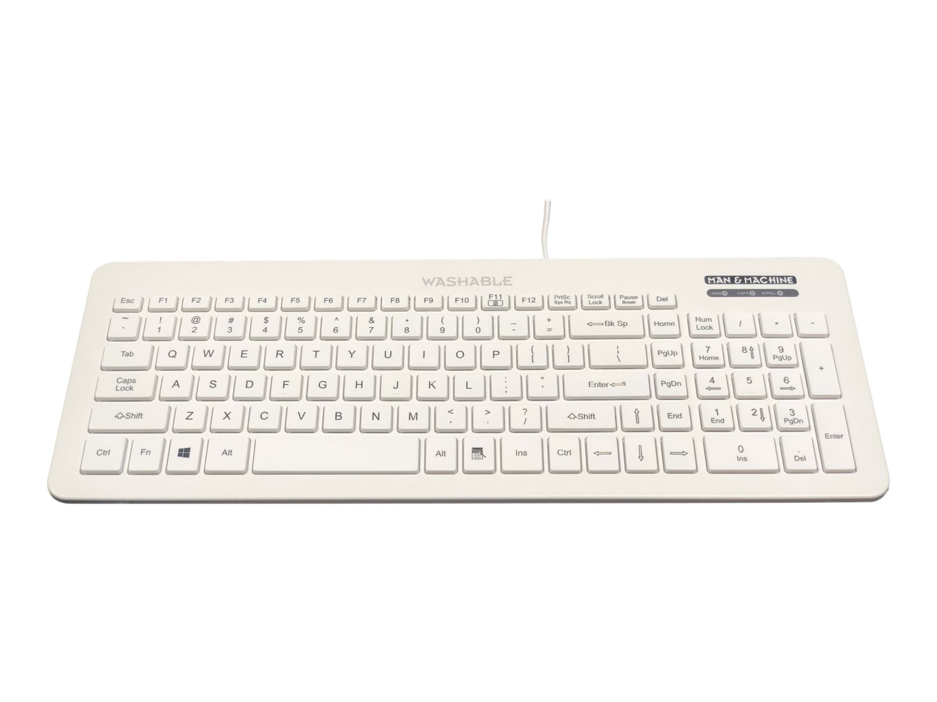 Man & Machine Very Cool - keyboard - US - hygienic white