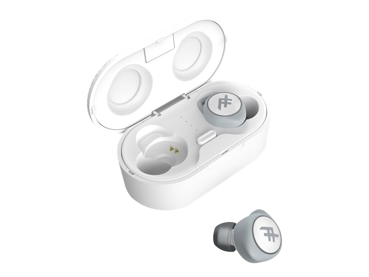 Zagg IFROGZ AIRTIME Truly Wireless Earbuds with Charging Case - White