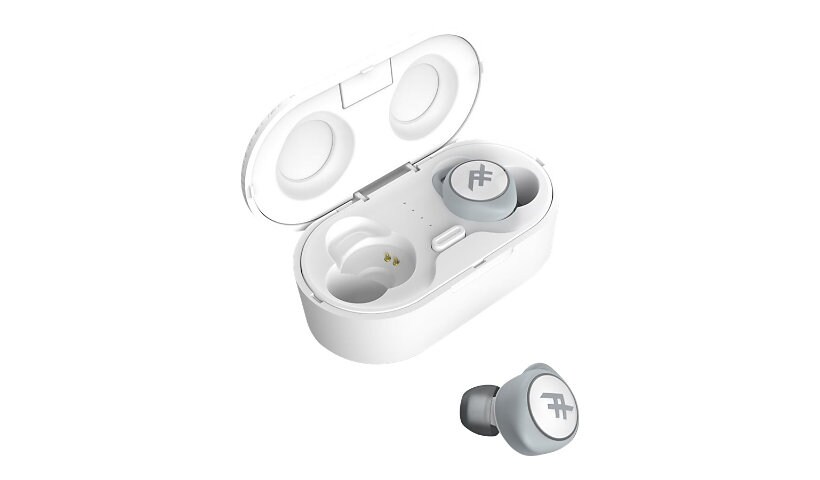 Zagg IFROGZ AIRTIME Truly Wireless Earbuds with Charging Case - White