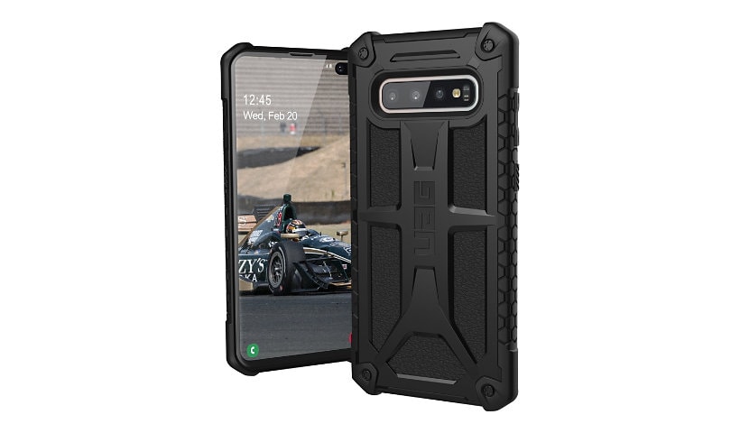 UAG Rugged Case for Samsung Galaxy S10 Plus [6.4-inch screen] - Monarch Black - back cover for cell phone