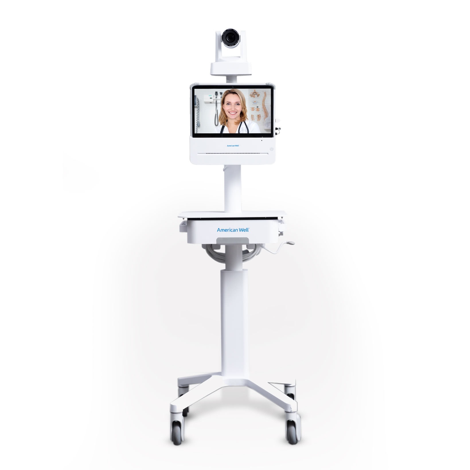 Avizia American Well C250 20x Zoom Telemedicine Cart