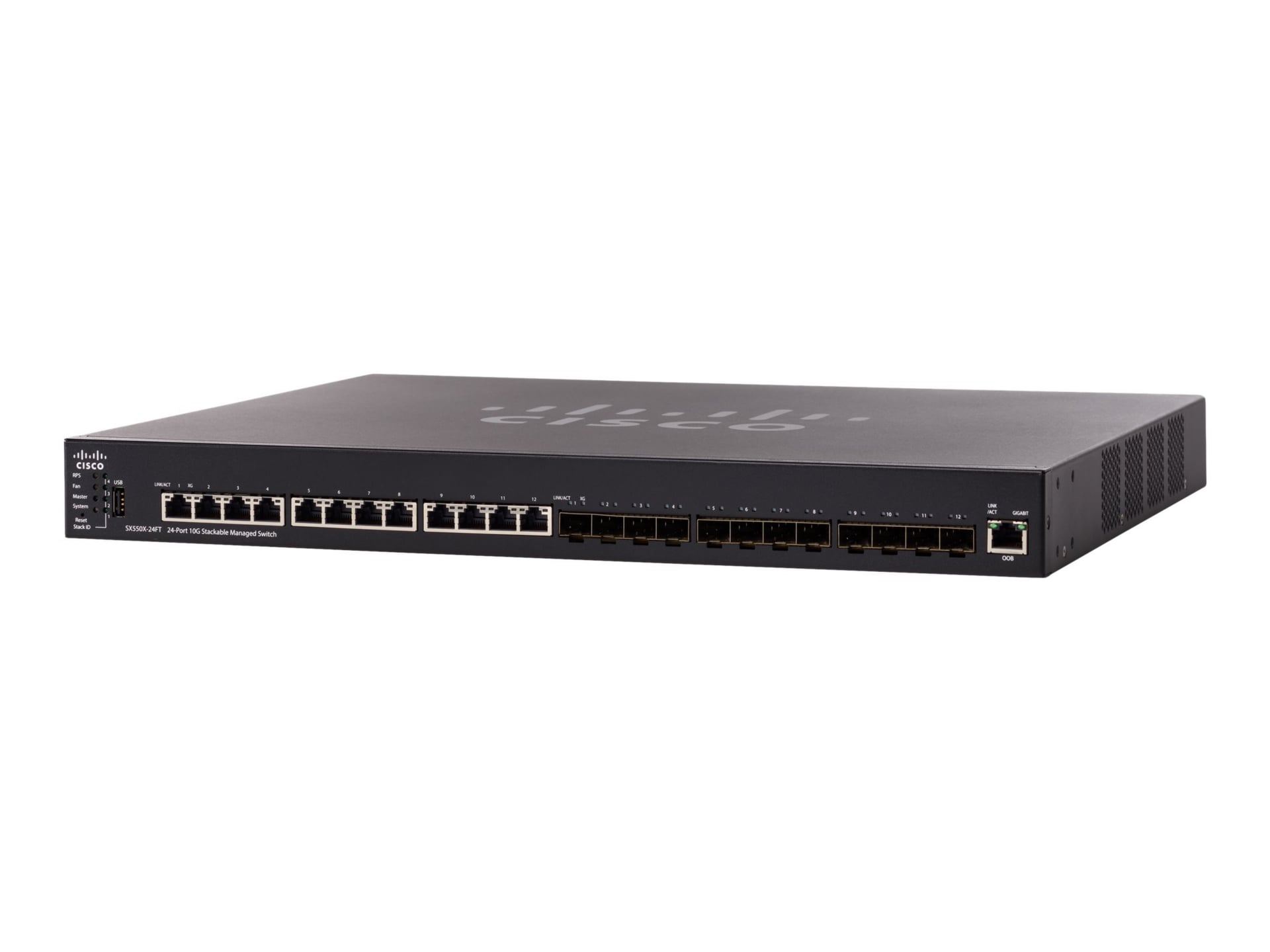 Cisco 550X Series SX550X-24FT - switch - 24 ports - managed - rack-mountabl