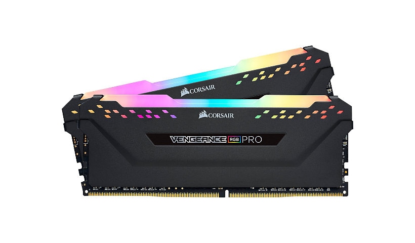 CORSAIR Vengeance RGB PRO - DDR4 - kit - 16 Go: 2 x 8 Go - DIMM 288 broches - 3200 MHz / PC4-25600 - mémoire sans tampon