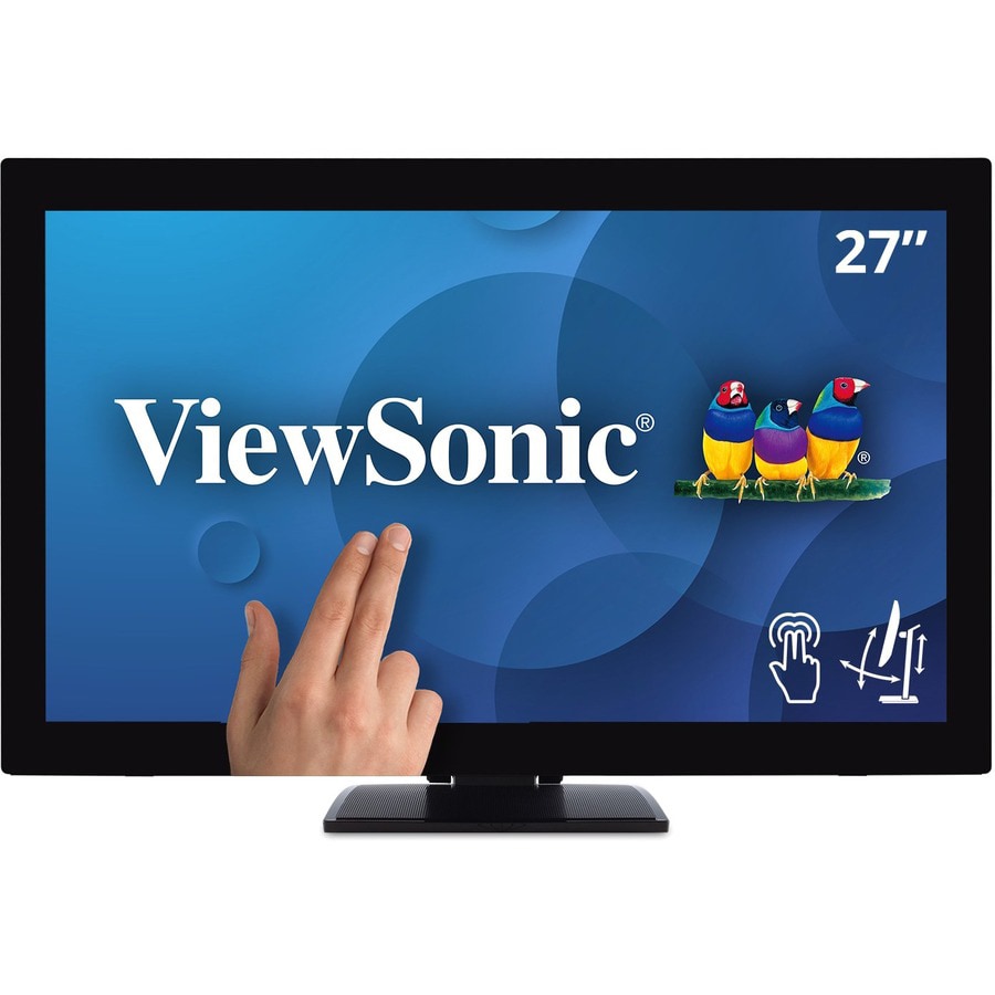 ViewSonic TD2760 - 1080p 10-Point Multi Touch Screen Monitor with RS232 HDMI, DisplayPort - 250 cd/m² - 27"