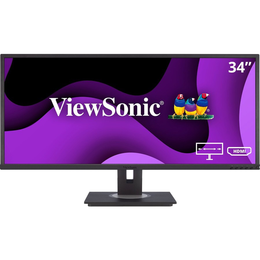 ViewSonic Ergonomic VG3448 - Ultrawide 21:9 WQHD Monitor with, 40 Degree Tilt, FreeSync, HDMI, DP, USB - 300 cd/m² - 34"