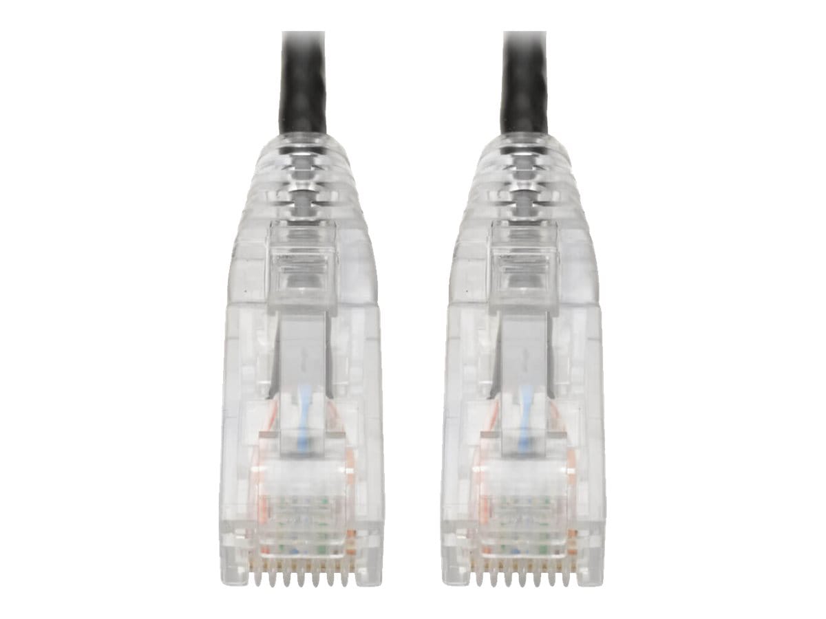 Eaton Tripp Lite Series Cat6 Gigabit Snagless Slim UTP Ethernet Cable (RJ45 M/M), PoE, Black, 10 ft. (3.05 m) - patch