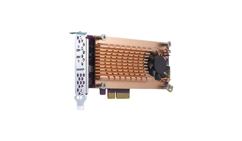 QNAP QM2-2P-344 - storage controller - PCIe - PCIe 3.0 x4