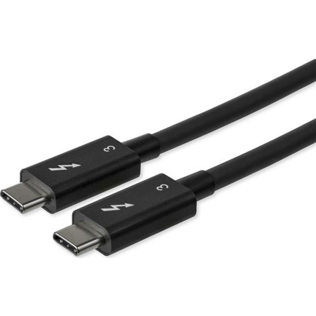 StarTech.com 2.6ft (80cm) Thunderbolt 3 Cable, 40Gbps, 100W PD, 4K/5K Video