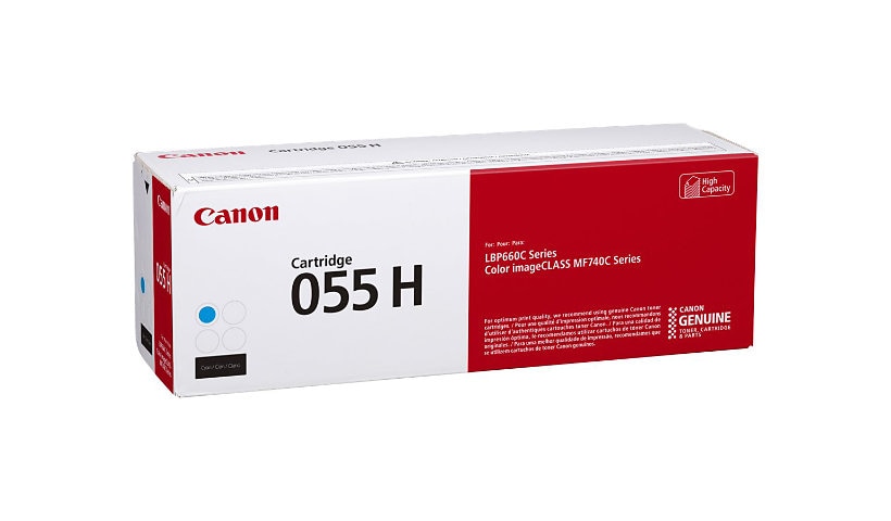 Canon 055 H - High Capacity - cyan - original - toner cartridge