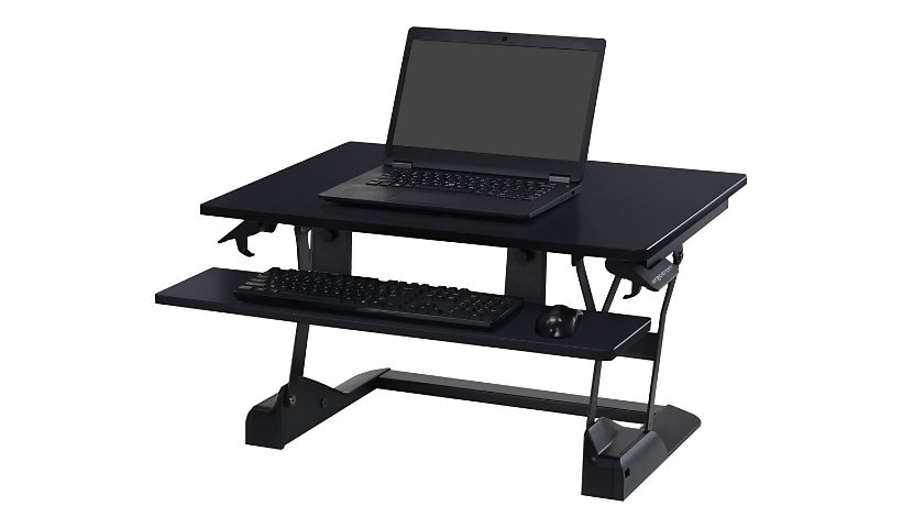 Ergotron WorkFit-TS Compact - standing desk converter - rectangular - black