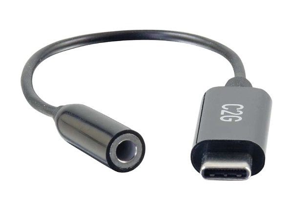 fuego estafador Actual C2G USB C to AUX 3.5mm Audio Adapter Converter - 54426 - USB Adapters -  CDW.com