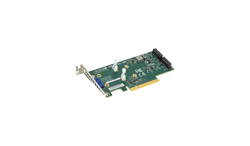 Supermicro PCIe 3.0 x8 Low-Profile M.2 Riser Card