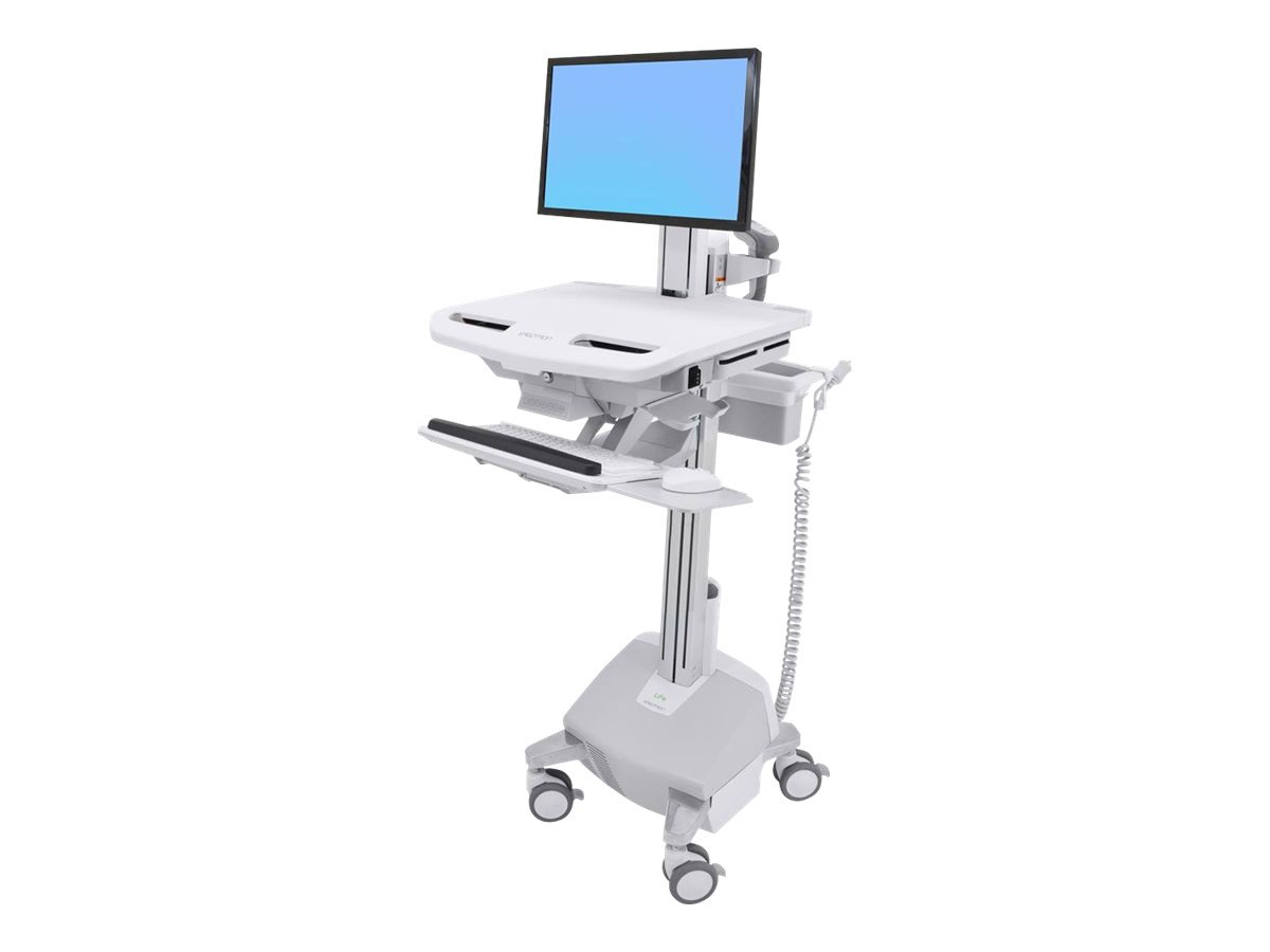 Ergotron StyleView Cart with LCD Pivot, LiFe Powered - cart - open architecture - for LCD display / keyboard / mouse /