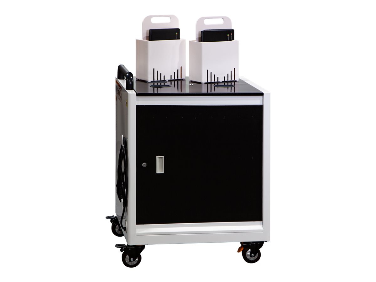 Anywhere 32 Bay Smart Charging Cart & Carry Out Baskets