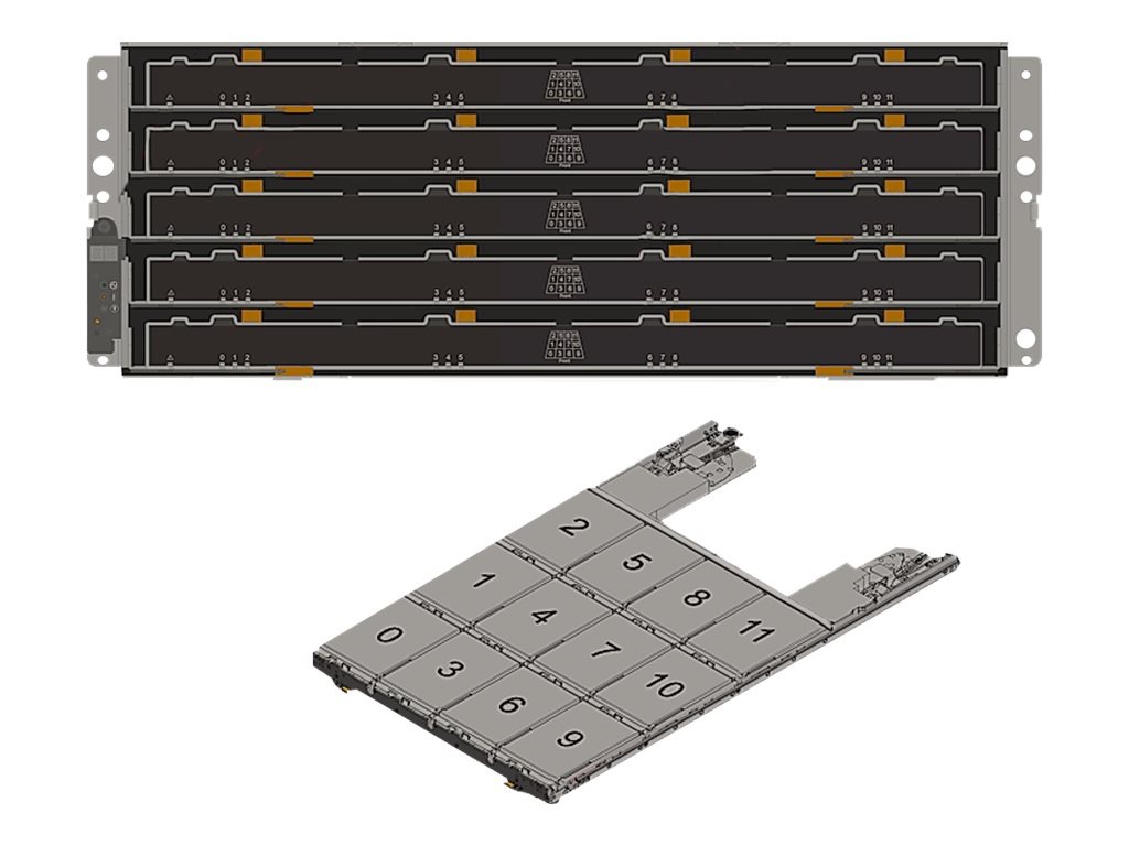 Lenovo ThinkSystem DE6000H Hybrid 4U60 LFF controller enclosure - hard driv