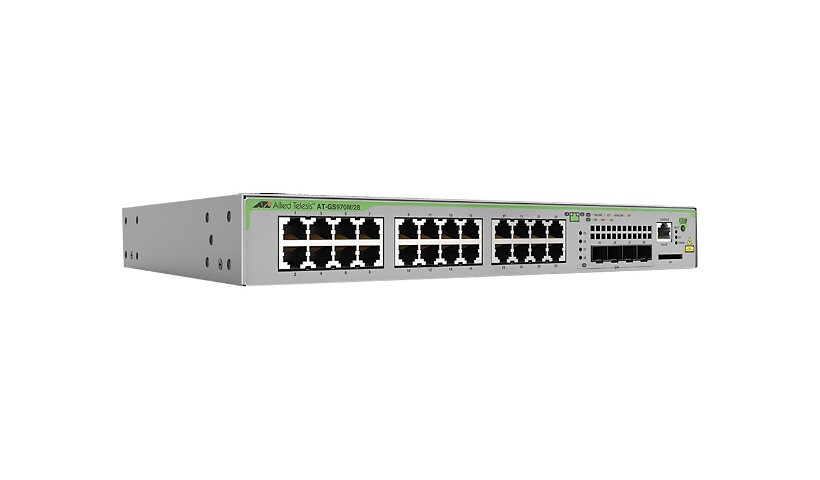 Allied Telesis CentreCOM AT-GS970M/28 - switch - 28 ports - managed