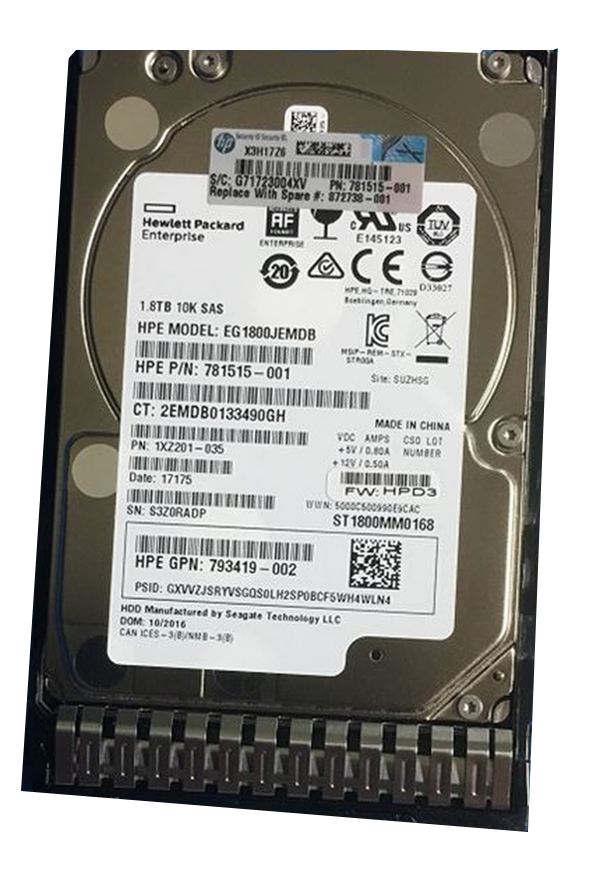 HPE Enterprise - hard drive - 1.8 TB - SAS 12Gb/s