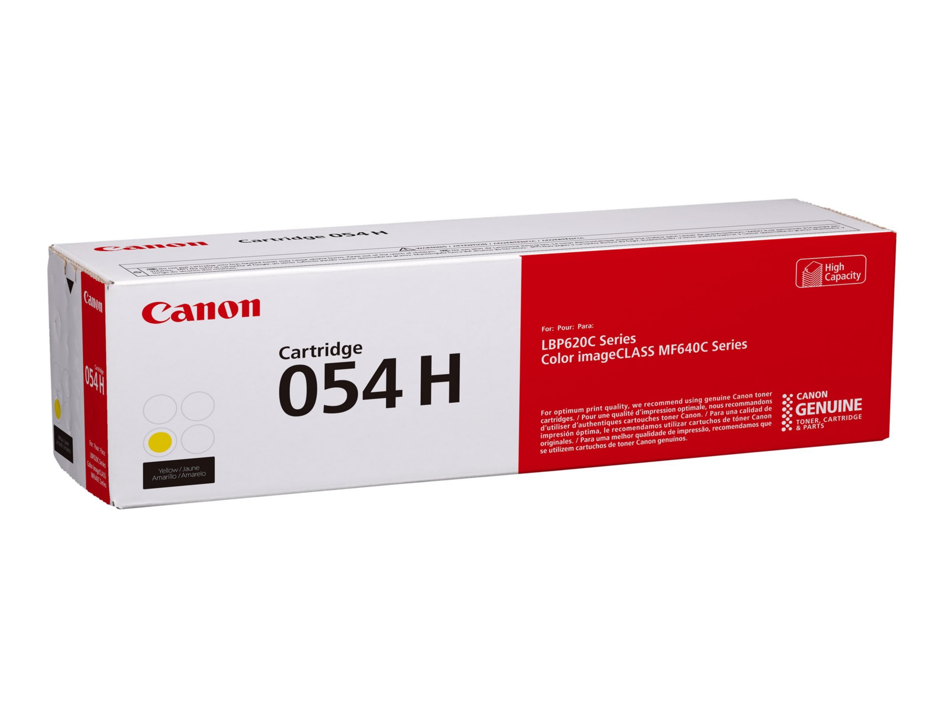 Canon 054 H - haute capacité - jaune - original - cartouche de toner