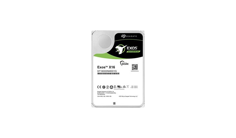 Seagate Exos X16 ST14000NM002G - hard drive - 14 TB - SAS 12Gb/s