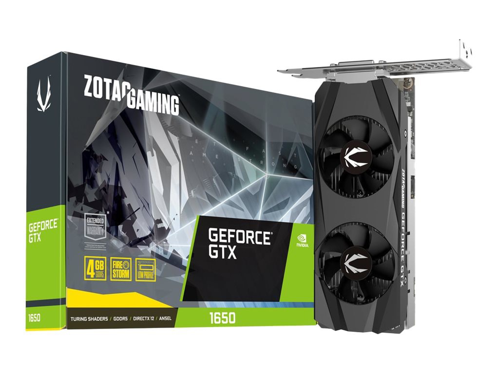 ZOTAC GAMING GeForce GTX 1650 - graphics card - GF GTX 1650 - 4 GB