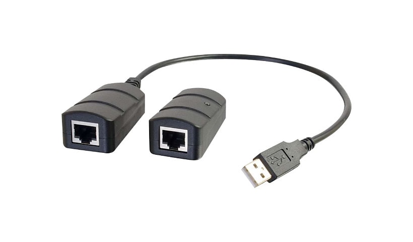 C2G USB Over Cat5/Cat6 Extender - USB Extender - Up to 150ft - USB extender - USB 2.0