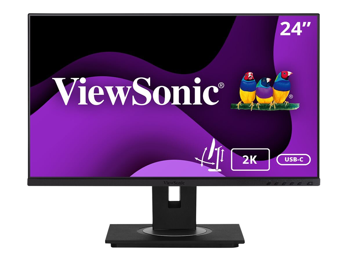 ViewSonic Graphic VG2455-2K 24" Class WQHD LED Monitor - 16:9 - Black