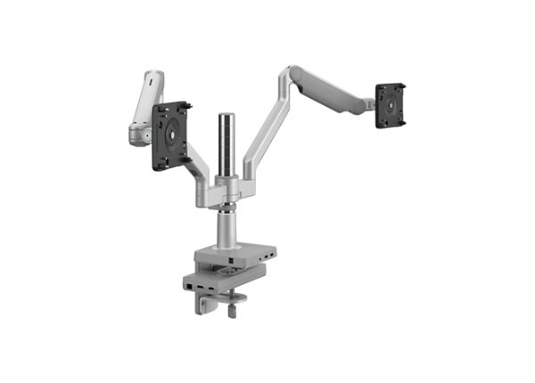 Humanscale M/Flex M2.1 Dual Monitor Arm - Silver with Gray Trim