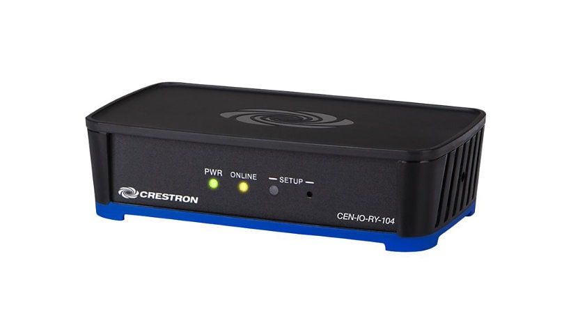 Crestron CEN-IO-RY-104 - control module - black, blue