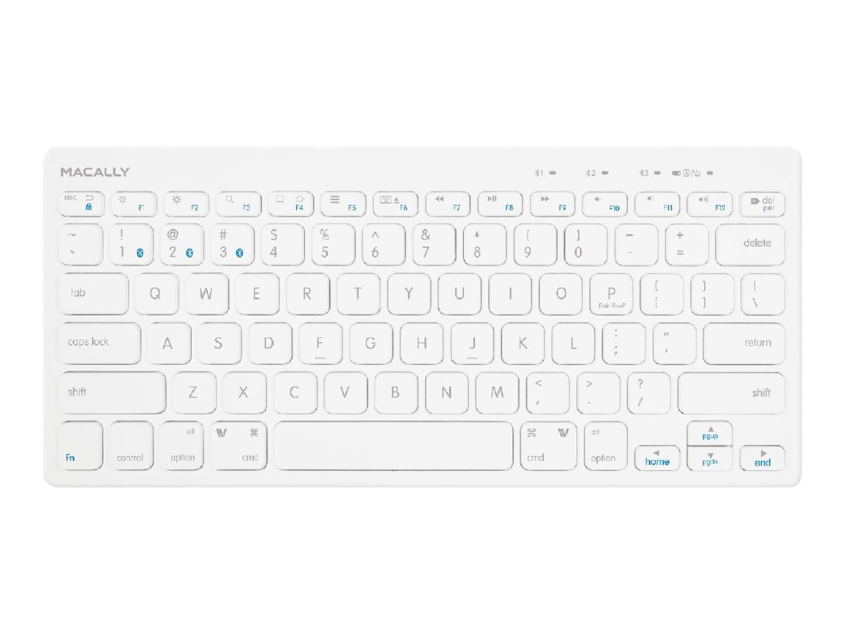 Macally Quick Switch - keyboard - ice white