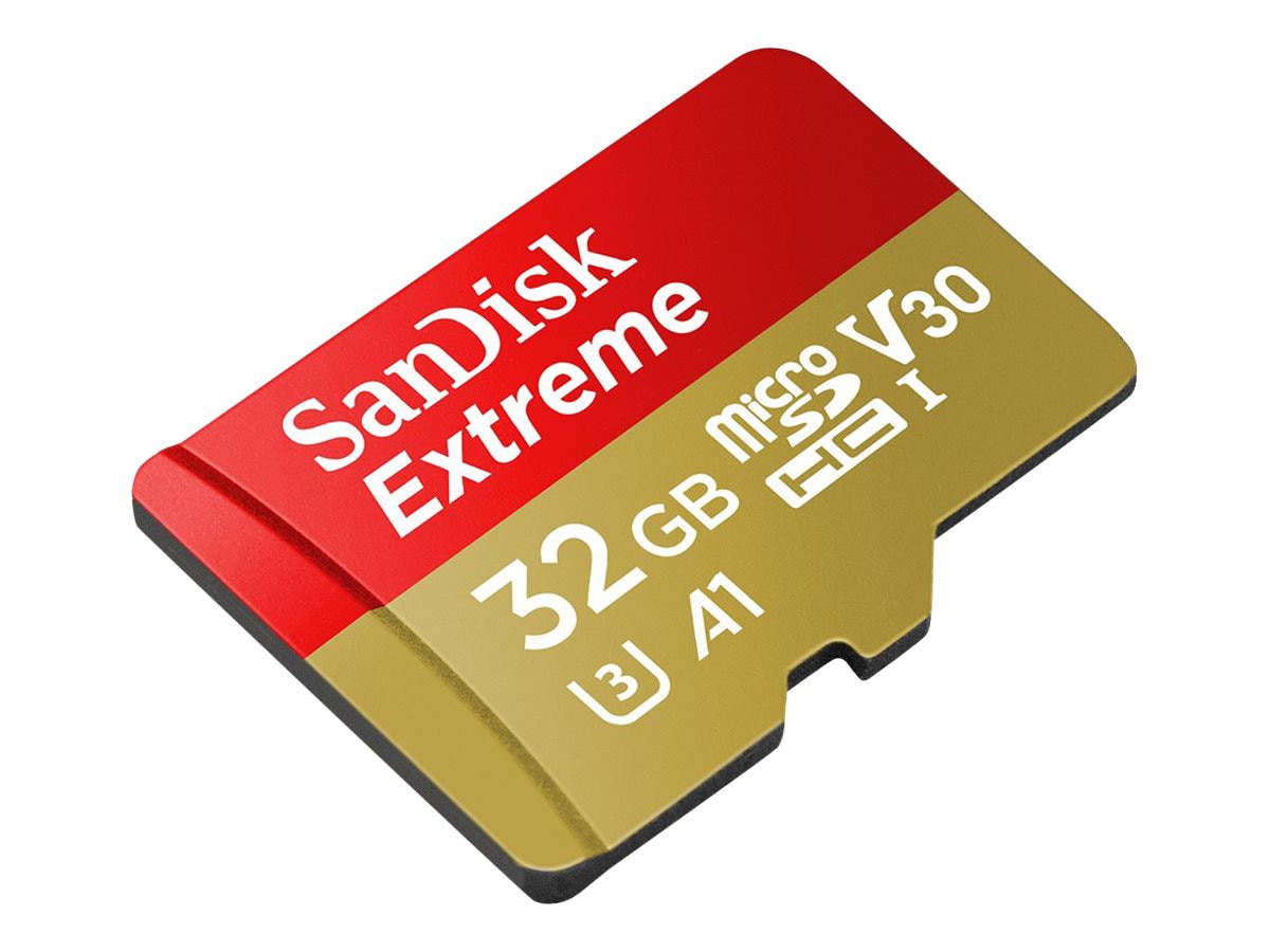 SanDisk Extreme - carte mémoire flash - 32 Go - microSDHC UHS-I