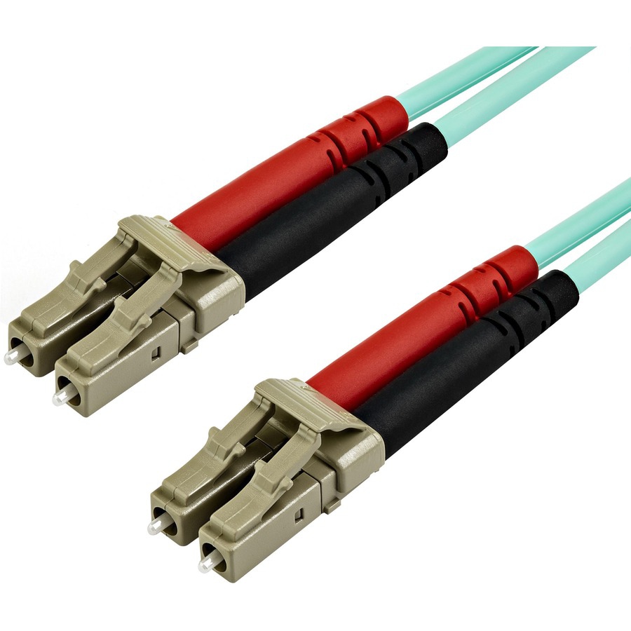 StarTech.com 7m (22ft) LC/UPC to LC/UPC OM3 Multimode Fiber Optic Cable, Full Duplex 50/125, 100G, LSZH Jumper Cord