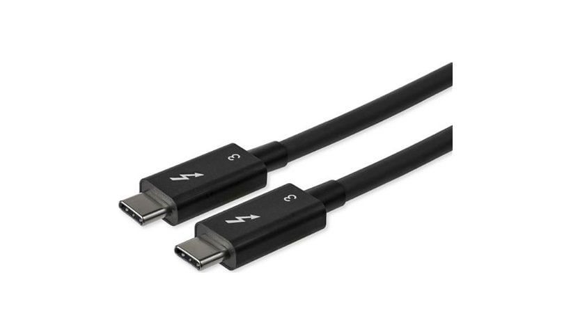 StarTech.com 2.6ft (80cm) Thunderbolt 3 Cable, 40Gbps, 100W PD, 4K/5K Video, Thunderbolt-Certified