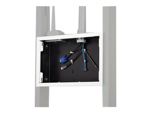 Chief Proximity In-Wall Storage Box with Flange - White storage box - for flat panel / AV system - white