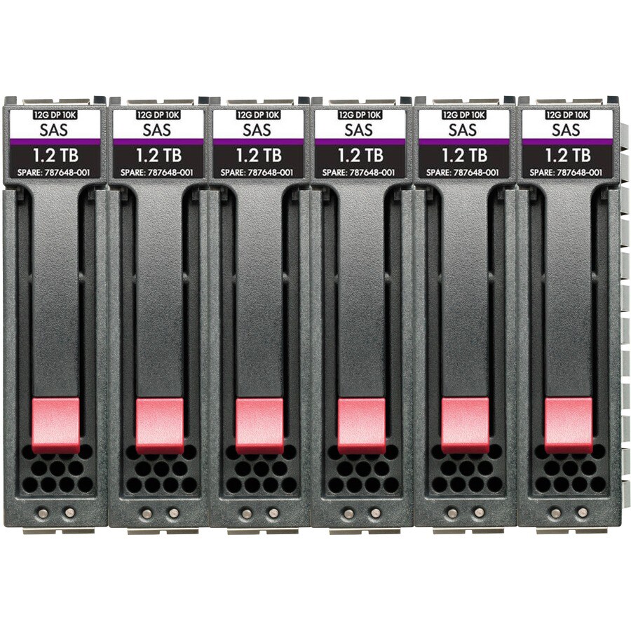 HPE Enterprise - hard drive - 1.2 TB - SAS 12Gb/s (pack of 6)