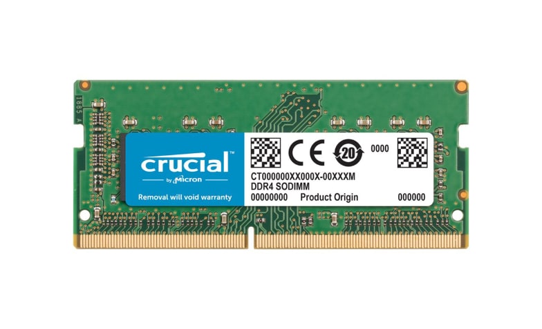 Crucial - DDR4 - kit - 16 GB: 2 x 8 GB - SO-DIMM 260-pin - 2666 MHz /  PC4-21300 - unbuffered