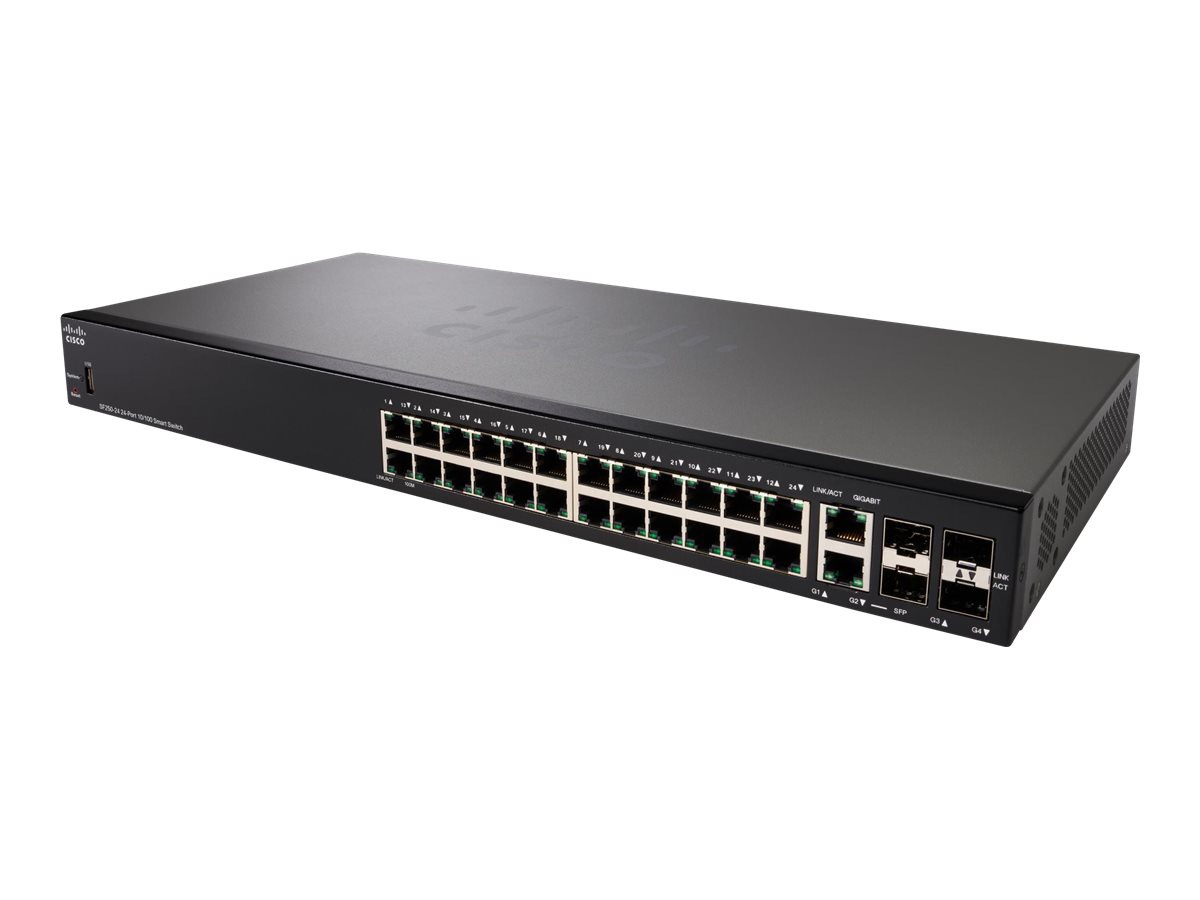 Cisco 250 Series SF250-24 - switch - 24 ports - smart - rack-mountable