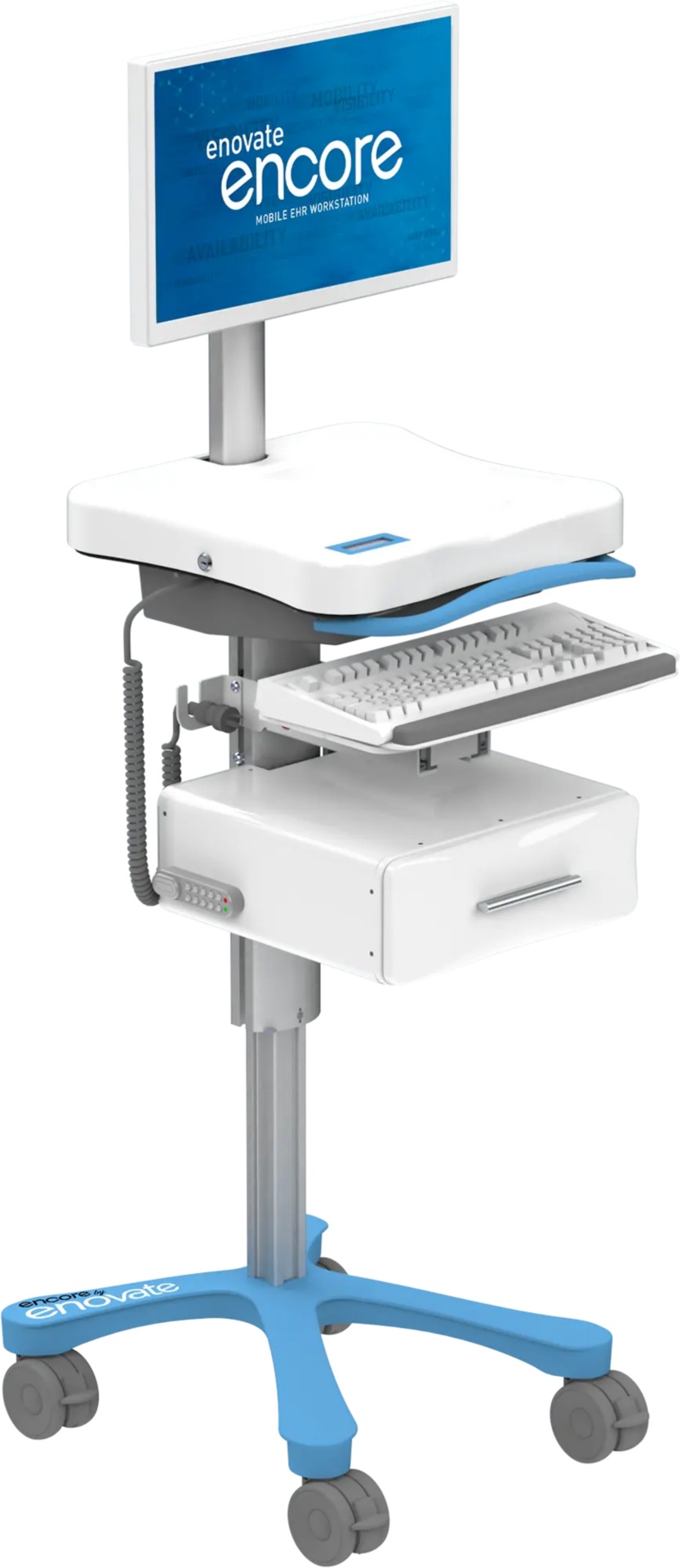 Enovate Medical Storage Drawer with Lock for Encore Non-Powered Mobile Workstation