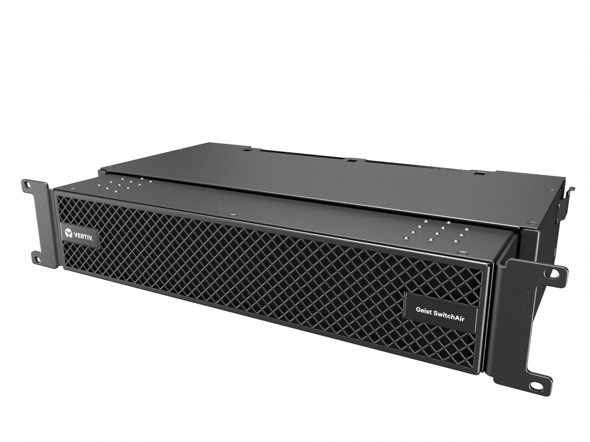 Vertiv Geist SwitchAir Passive 2U Airflow Management Device - Black