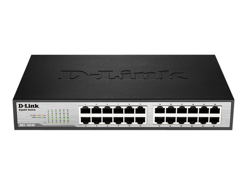 D-Link DGS 1024C - switch - 24 ports - unmanaged - rack-mountable