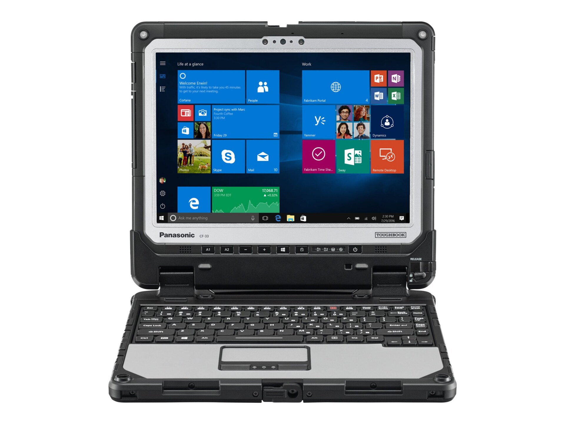 Panasonic Toughbook CF-33 12" Core i5-7300U 8GB RAM 256GB Win 10 Pro