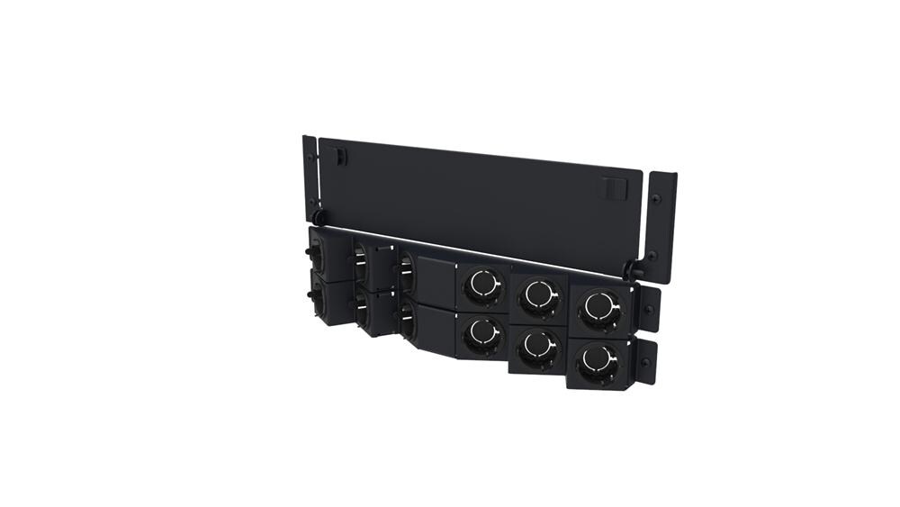 CommScope HD-4U-REAR-EXT-12-KIT - fiber optic termination shelf - 4U